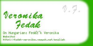 veronika fedak business card